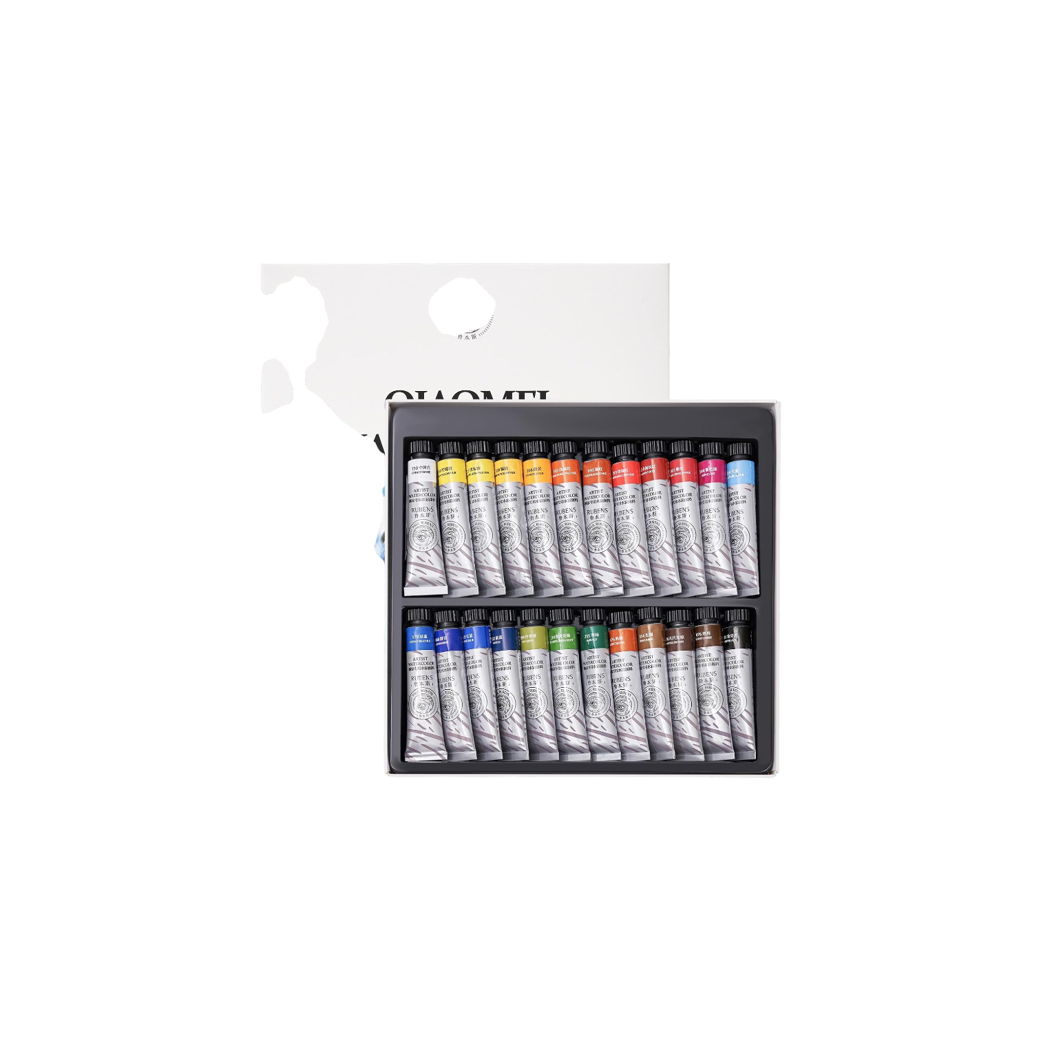 Watercolor Paint Set 24 Vibrant Colors 12ml / 0.4 Fl Oz Tubes